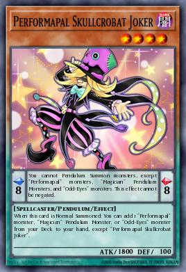 Performapal Skullcrobat Joker #LAVD-ENO03 from Legendary Arc-V Decks