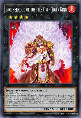 Brotherhood of the Fire Fist - Tiger King #LAVD-ENL36 from Legendary Arc-V Decks