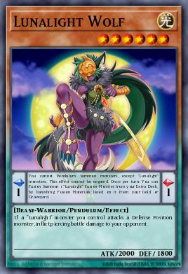 Lunalight Wolf #LAVD-ENL03 from Legendary Arc-V Decks (Yu-Gi-Oh!)