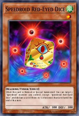 Speedroid Red-Eyed Dice #LAVD-ENS06 from Legendary Arc-V Decks