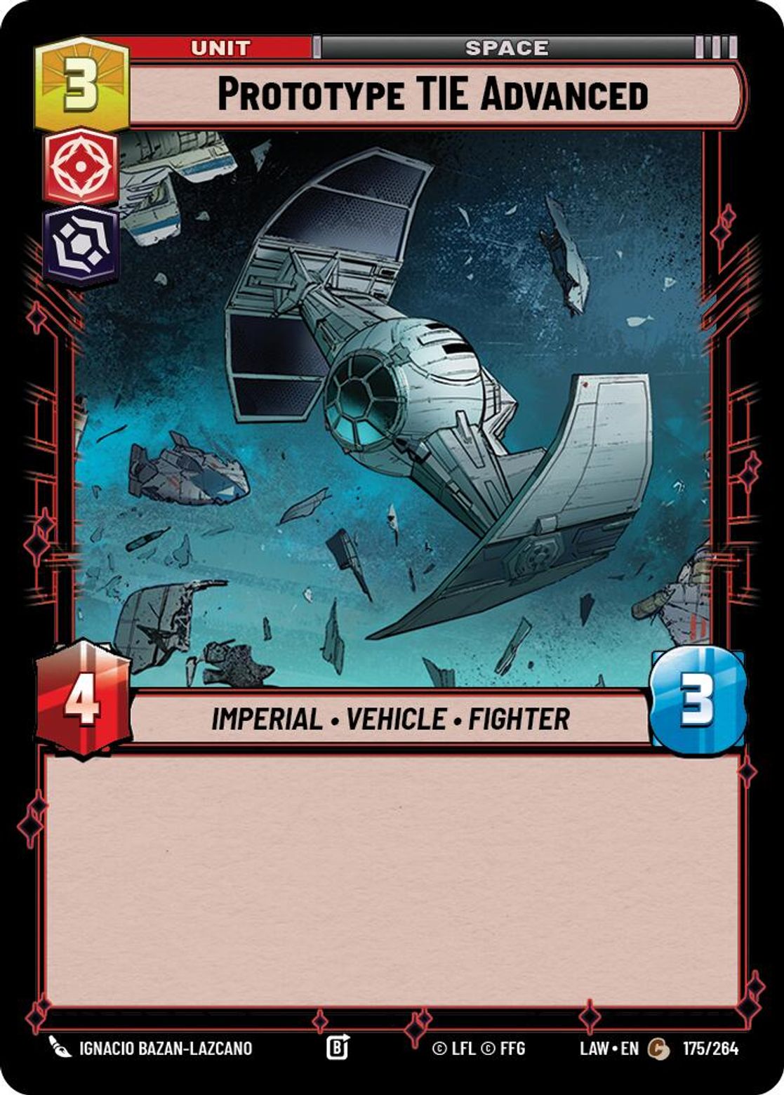 Prototype TIE Advanced #175/264 from A Lawless Time