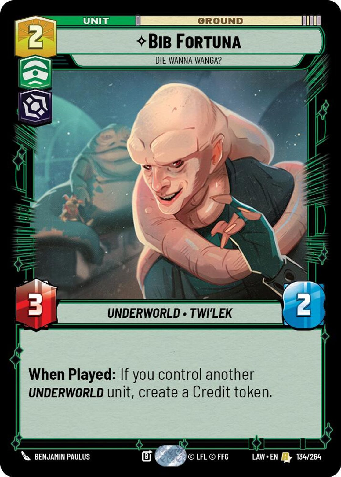 Bib Fortuna — Die Wanna Wanga? #134/264 from A Lawless Time