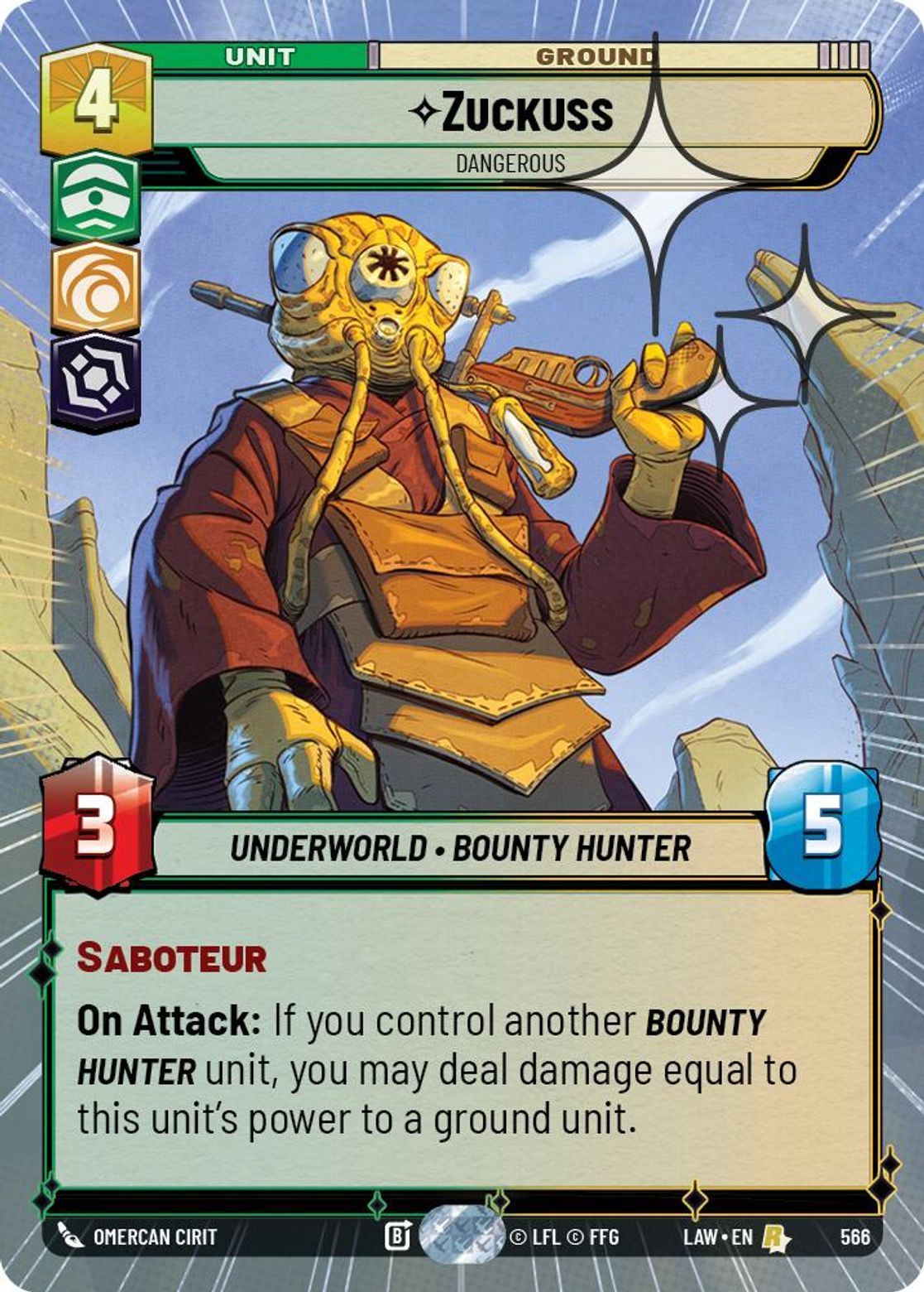 Zuckuss — Dangerous #566/264 from A Lawless Time