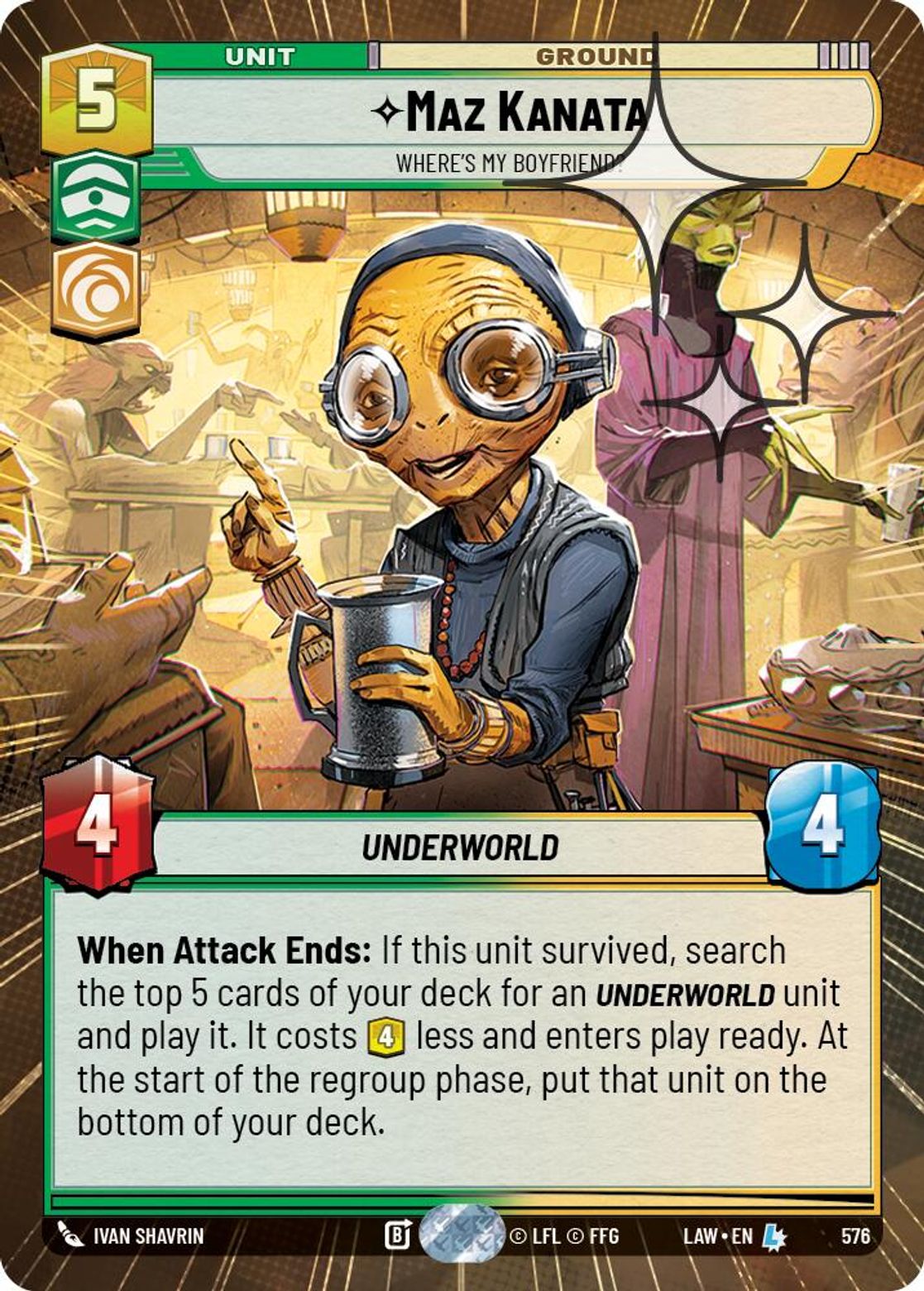 Maz Kanata — Where's My Boyfriend? #576/264 from A Lawless Time
