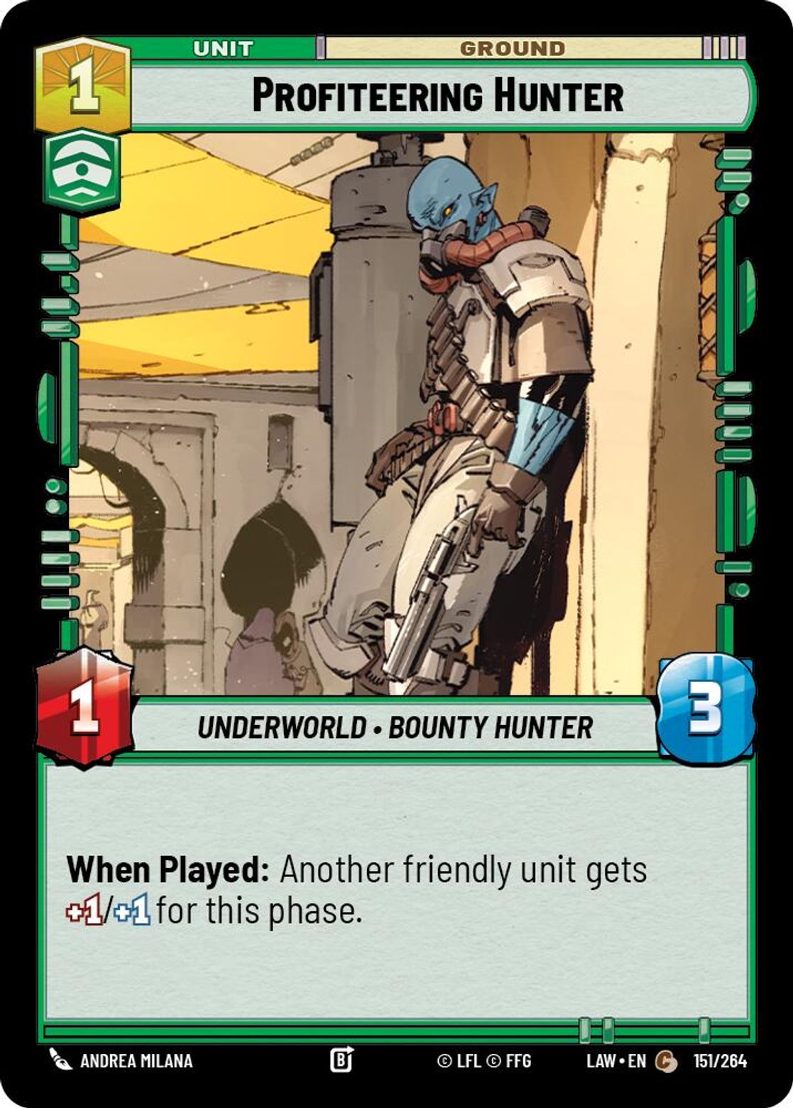 Profiteering Hunter #151/264 from A Lawless Time