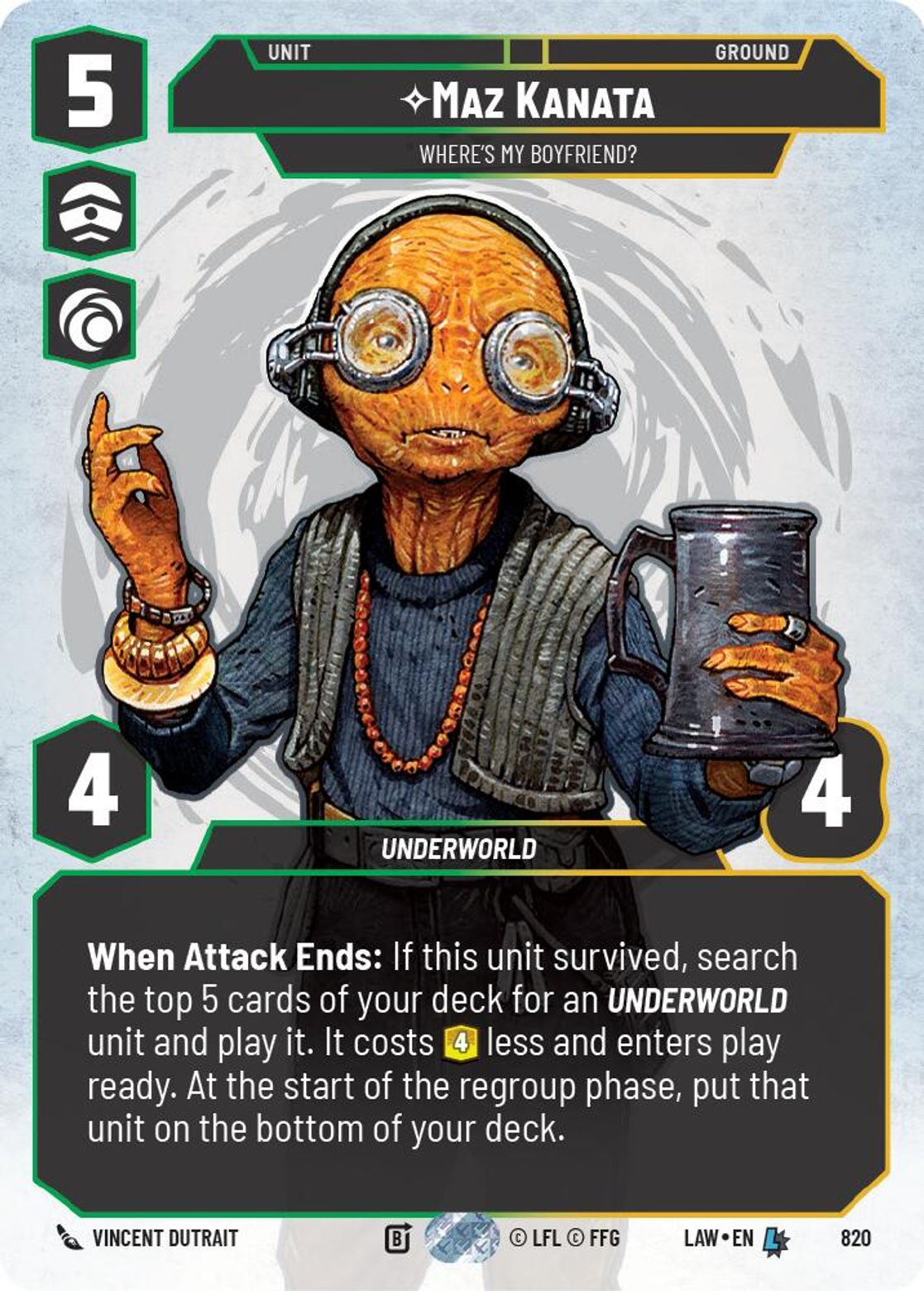 Maz Kanata — Where's My Boyfriend? #820/264 from A Lawless Time