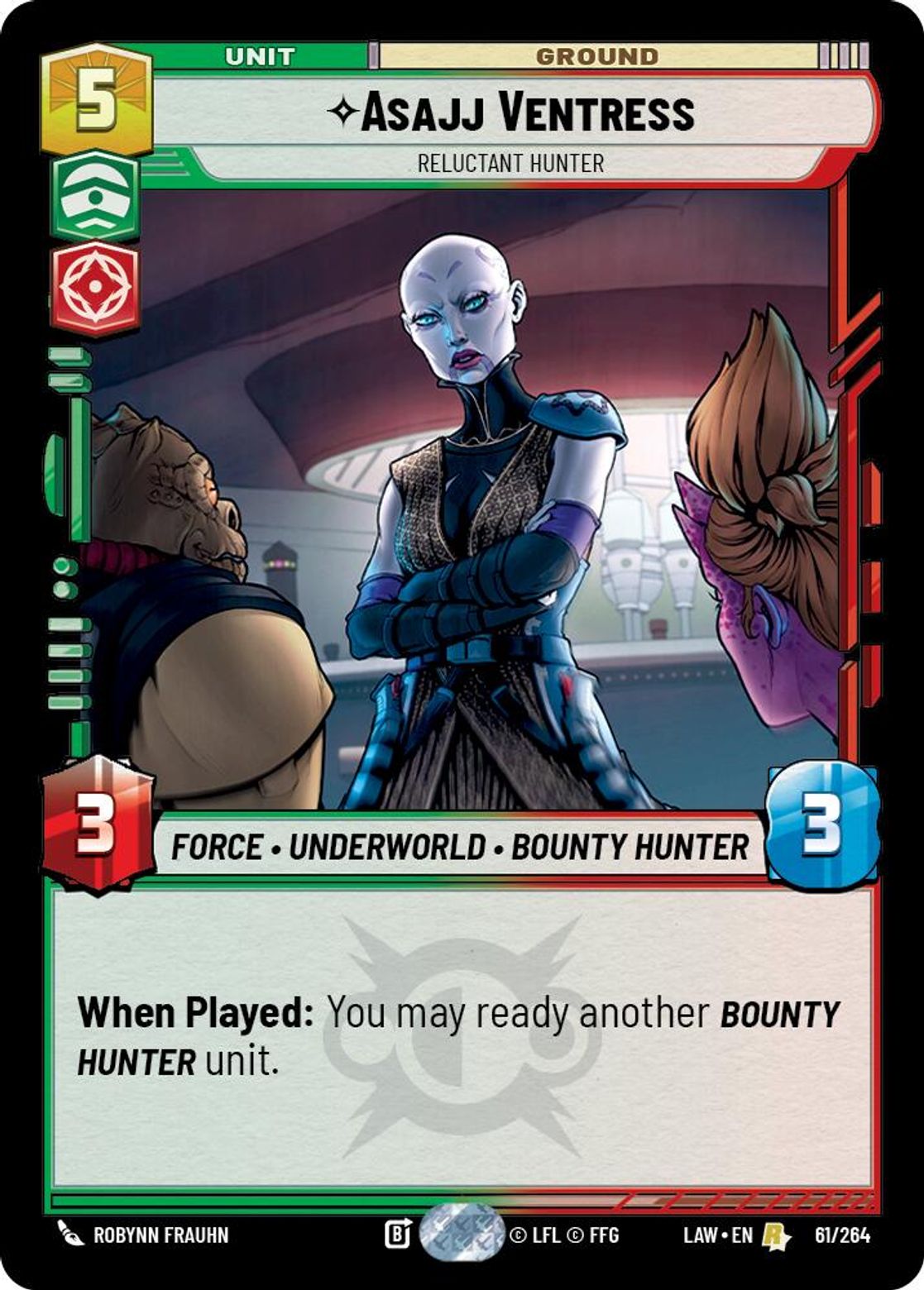 Asajj Ventress — Reluctant Hunter #061/264 from A Lawless Time