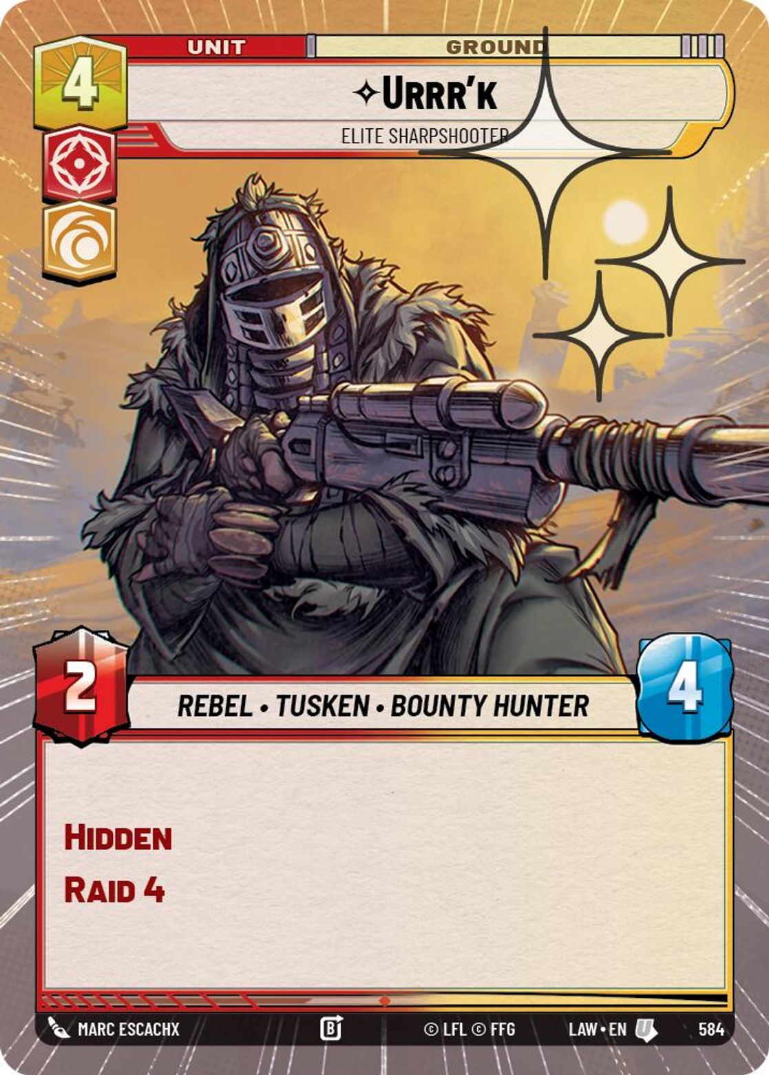 Urrr'k — Elite Sharpshooter #584/264 from A Lawless Time