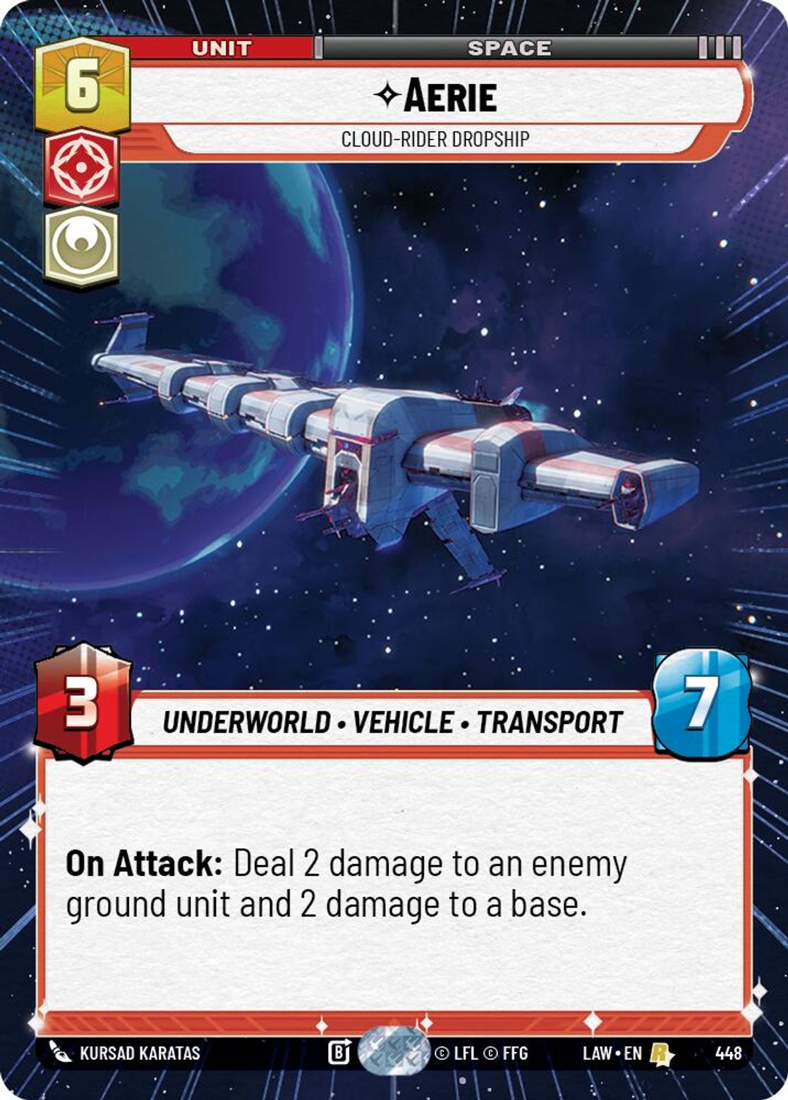 Aerie — Cloud-Rider Dropship #448/264 from A Lawless Time