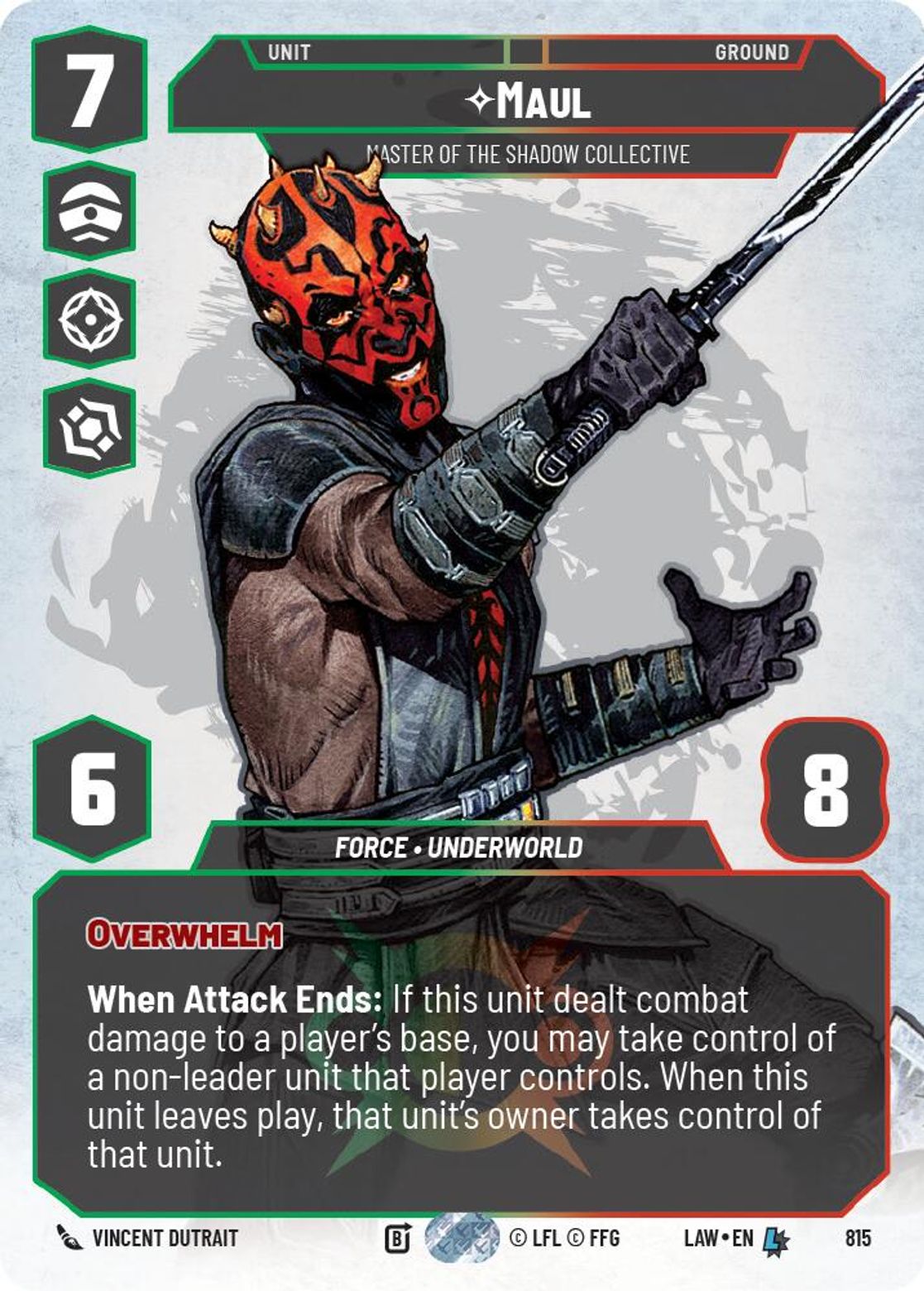 Maul — Master of the Shadow Collective #815/264 from A Lawless Time