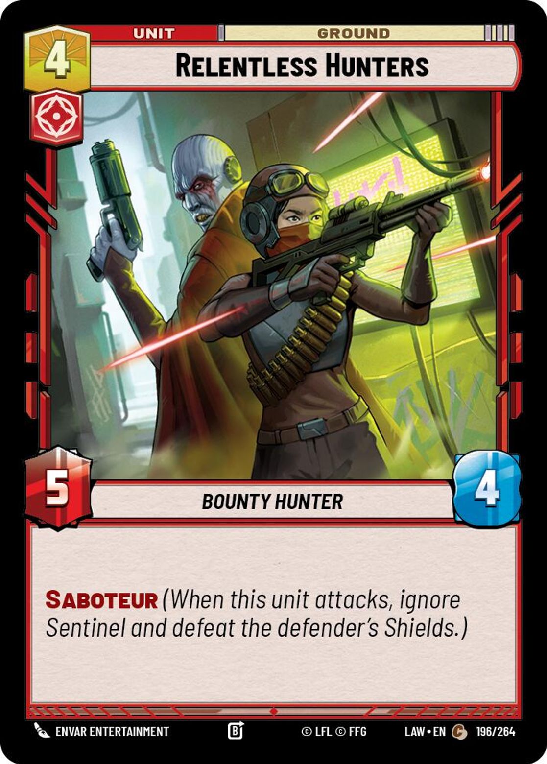 Relentless Hunters #196/264 from A Lawless Time