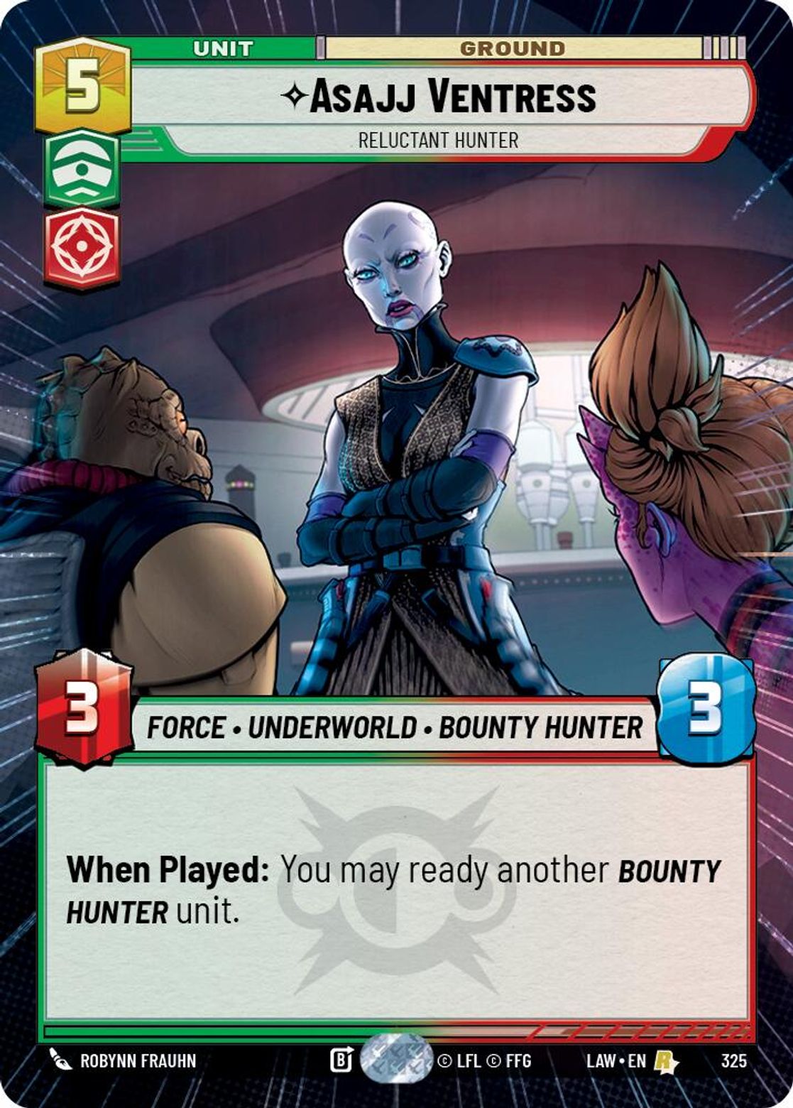 Asajj Ventress — Reluctant Hunter #325/264 from A Lawless Time