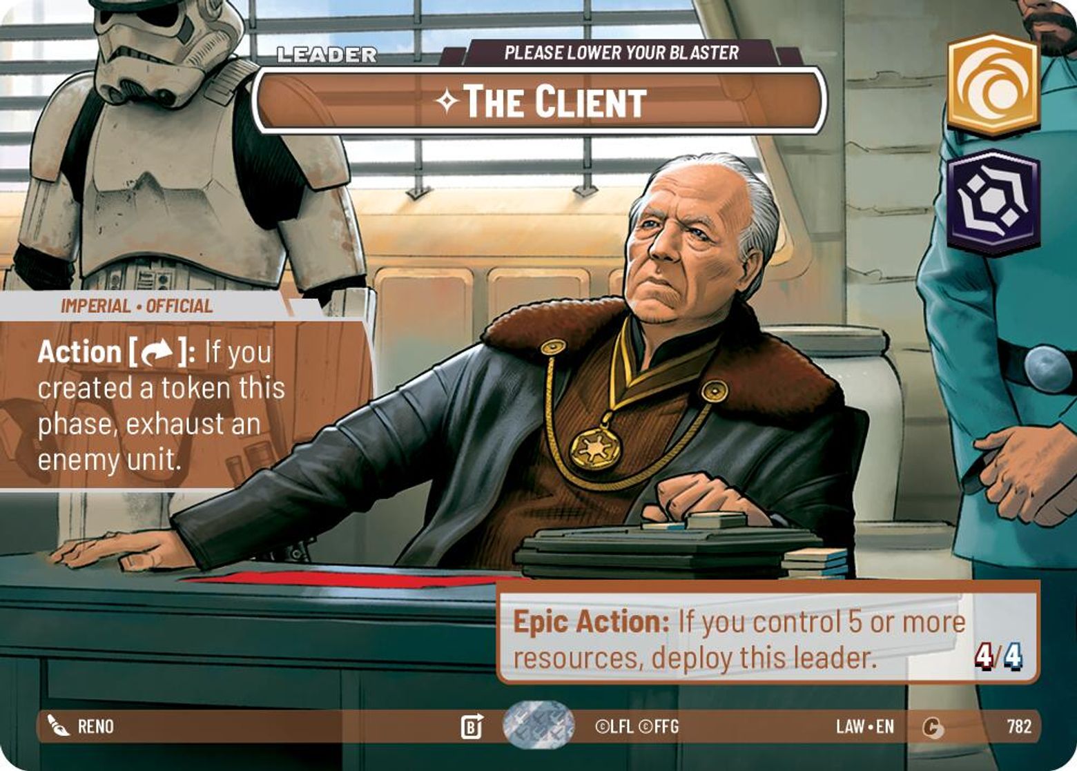 The Client — Please Lower Your Blaster #782/264 from A Lawless Time