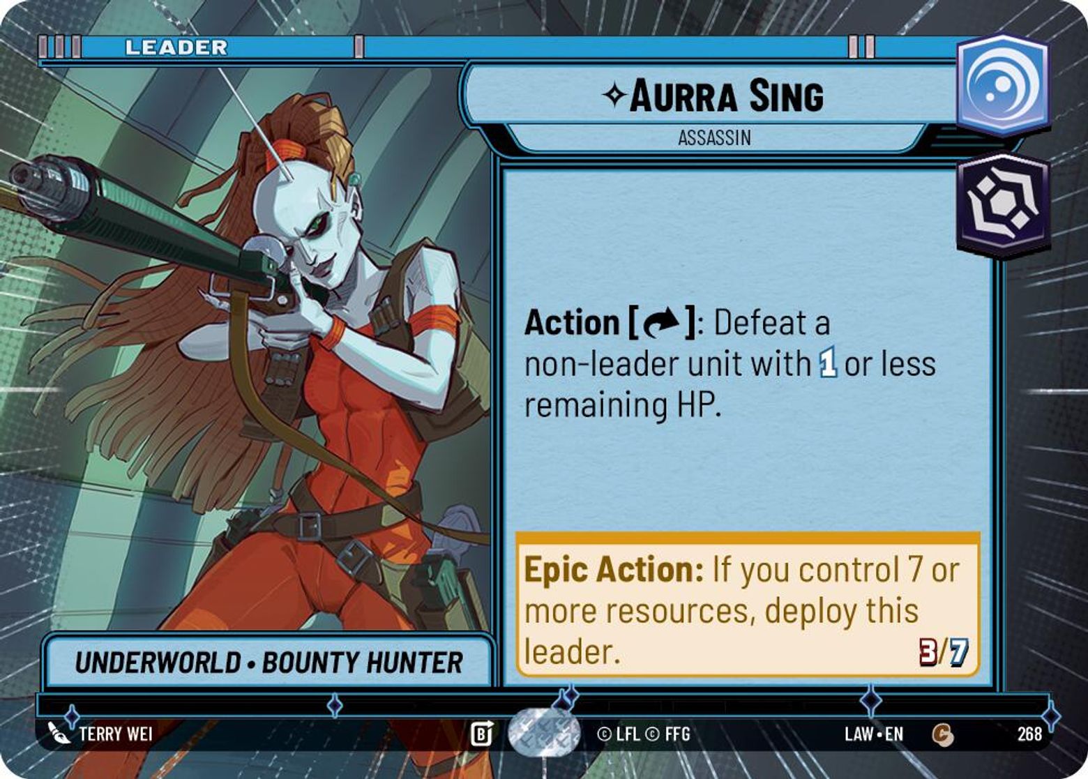 Aurra Sing — Assassin #268/264 from A Lawless Time