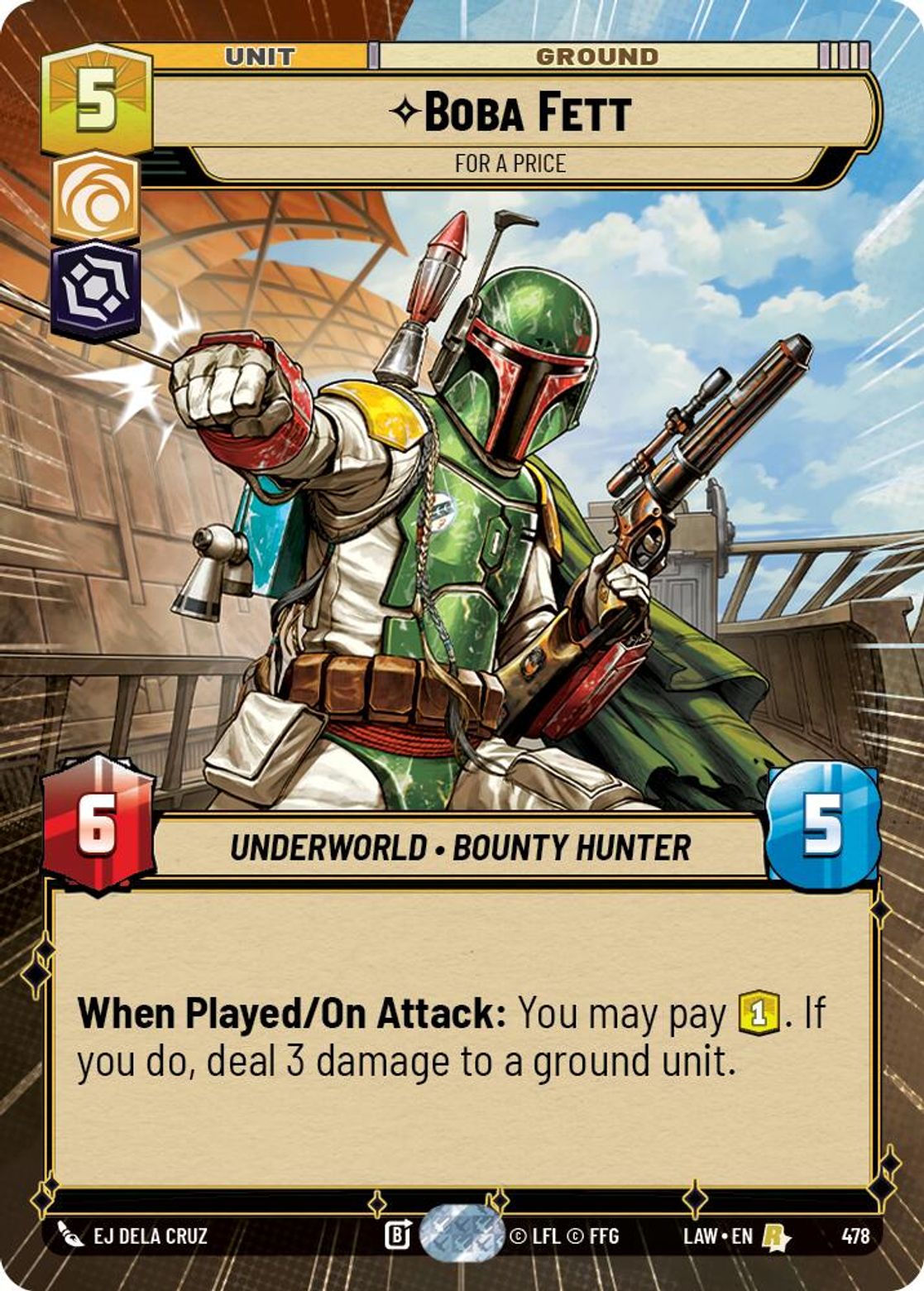 Boba Fett — For a Price #478/264 from A Lawless Time