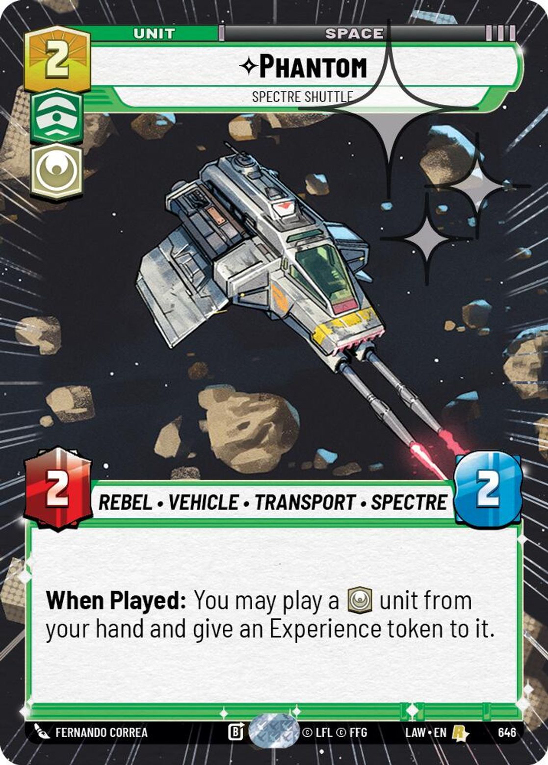 Phantom — Spectre Shuttle #646/264 from A Lawless Time