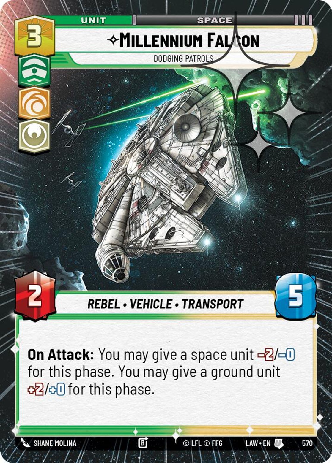 Millennium Falcon — Dodging Patrols #570/264 from A Lawless Time