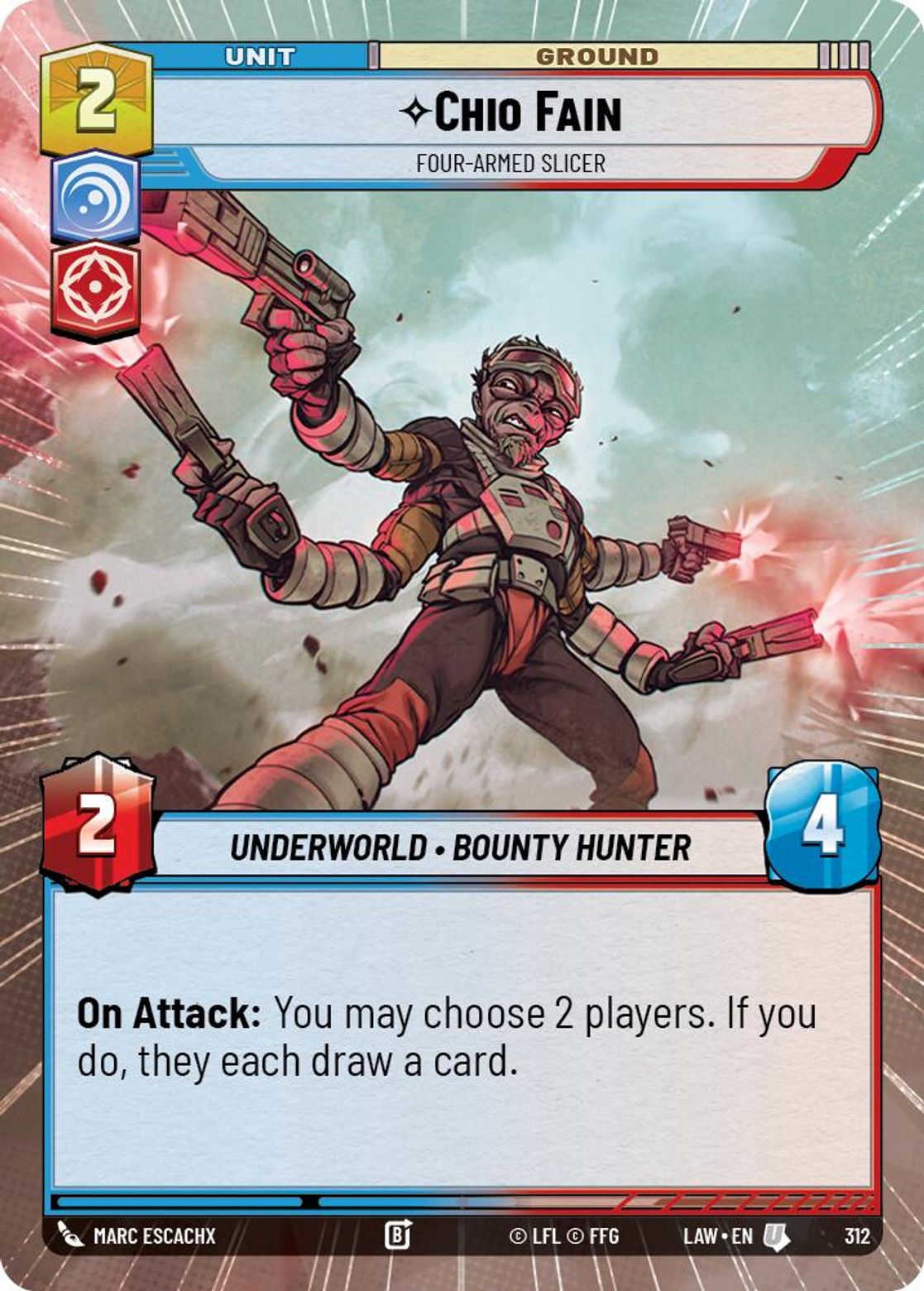 Chio Fain — Four-Armed Slicer #312/264 from A Lawless Time