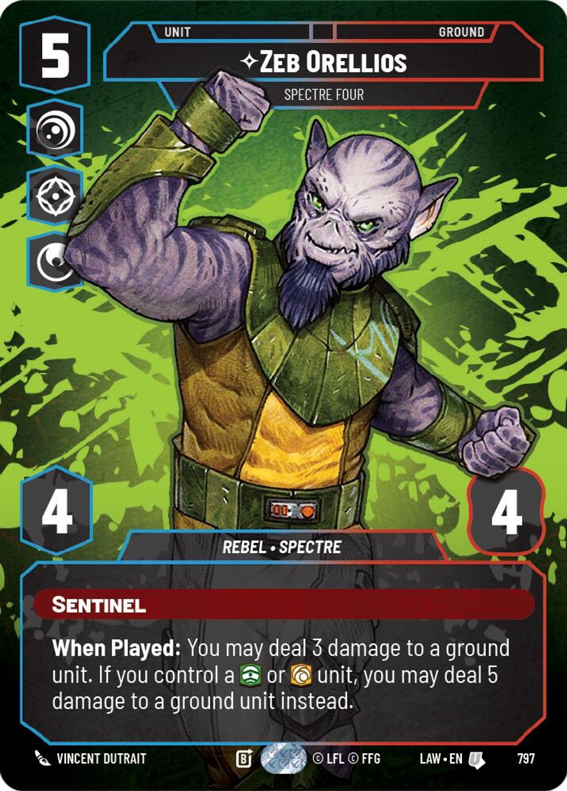 Zeb Orellios — Spectre Four #797/264 from A Lawless Time