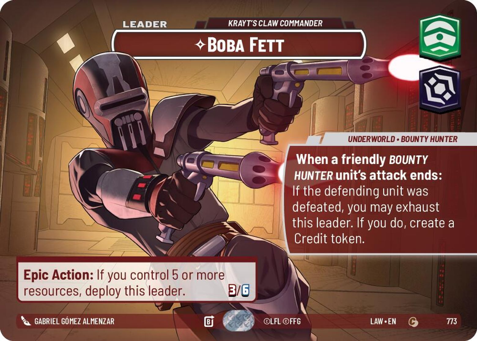 Boba Fett — Krayt's Claw Commander #773/264 from A Lawless Time