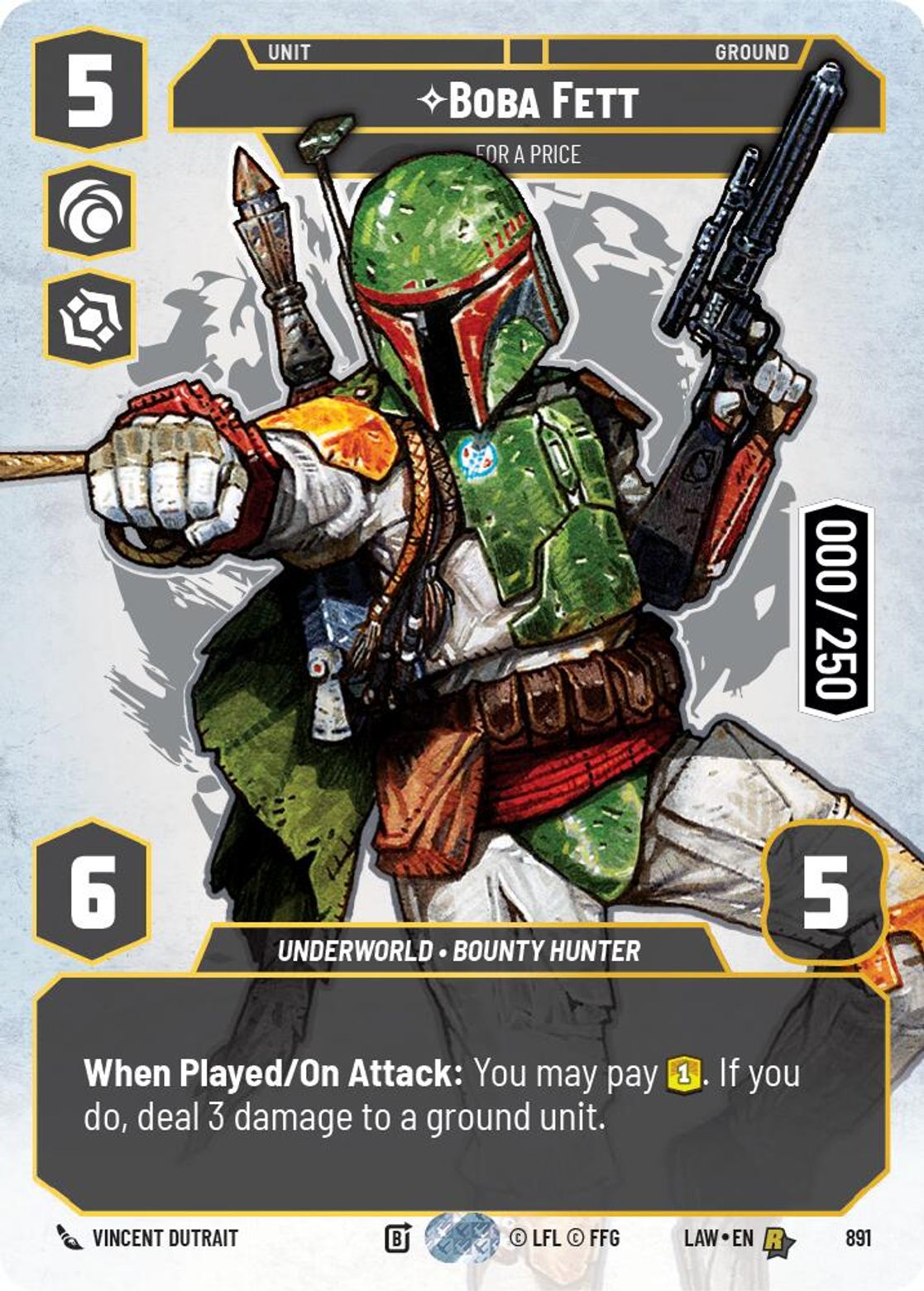 Boba Fett — For a Price #891/264 from A Lawless Time