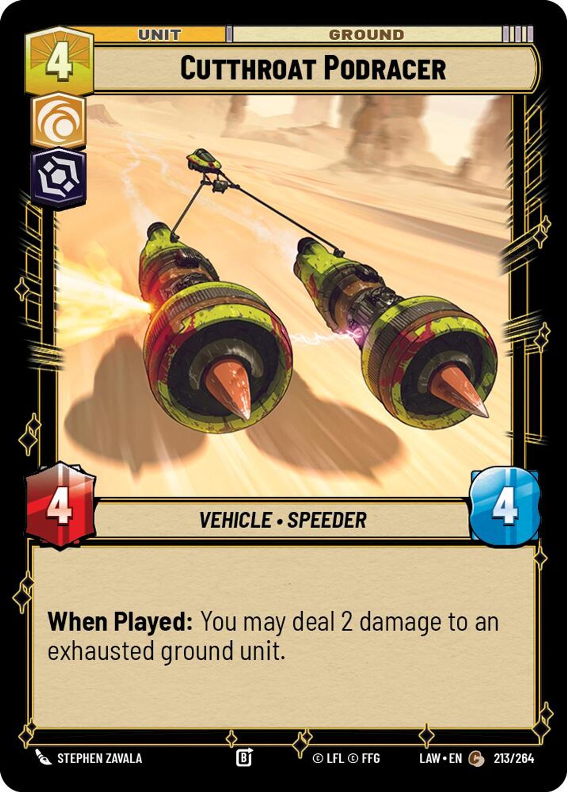 Cutthroat Podracer #213/264 from A Lawless Time