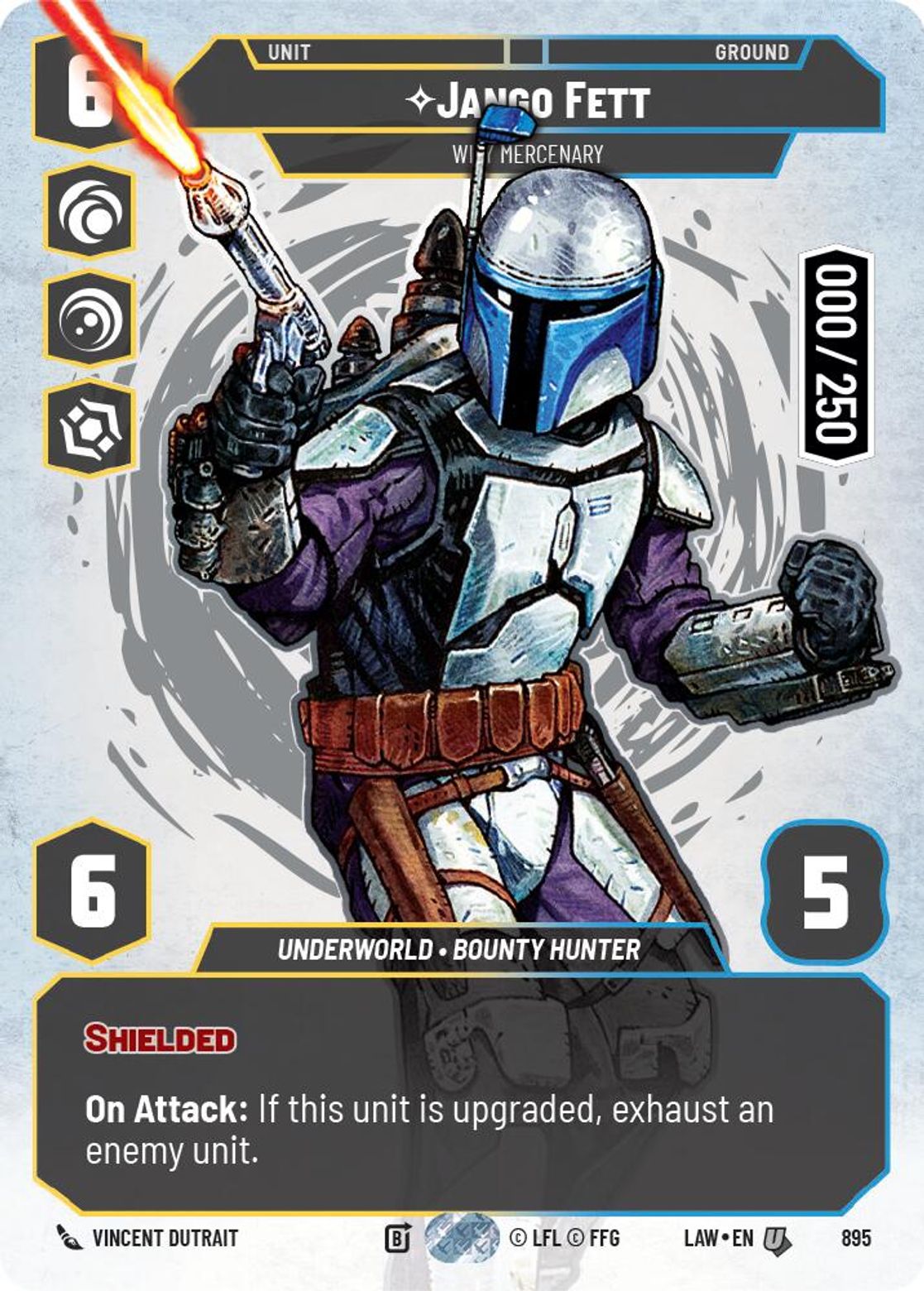 Jango Fett — Wily Mercenary #895/264 from A Lawless Time