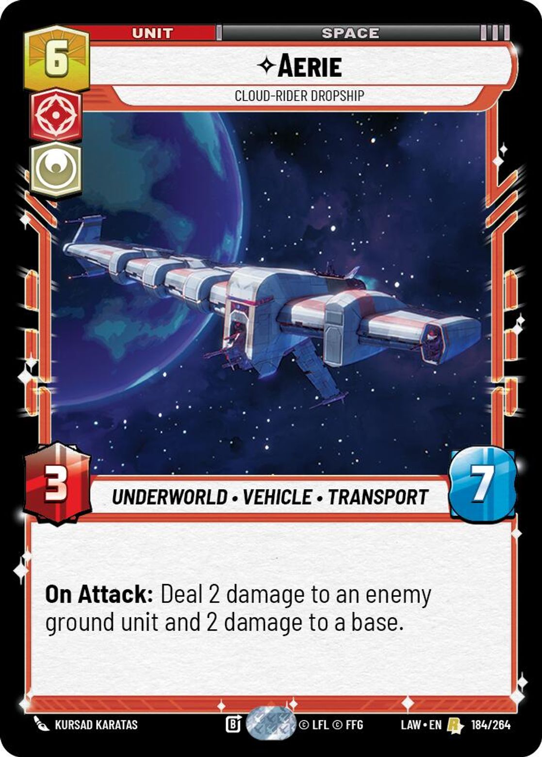 Aerie — Cloud-Rider Dropship #184/264 from A Lawless Time