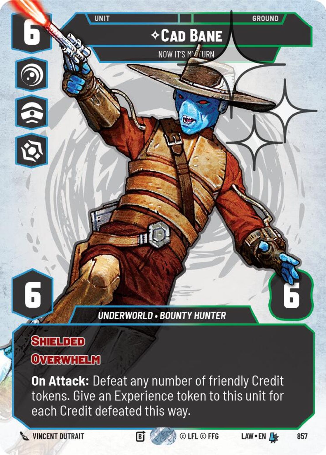 Cad Bane — Now it's My Turn #857/264 from A Lawless Time