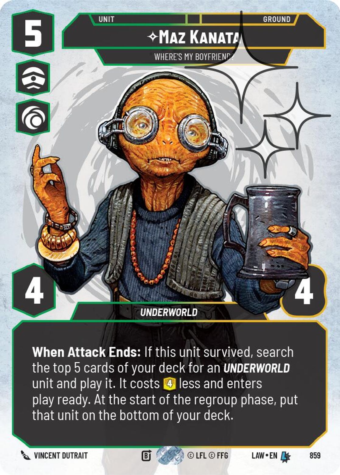 Maz Kanata — Where's My Boyfriend? #859/264 from A Lawless Time