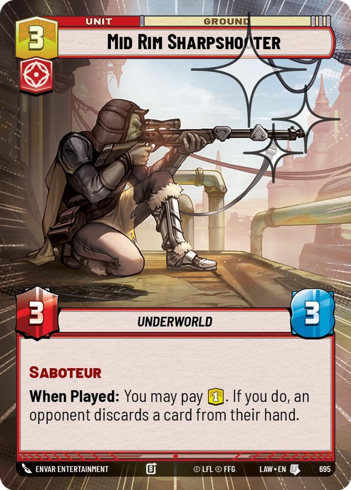 Mid Rim Sharpshooter #695/264 from A Lawless Time