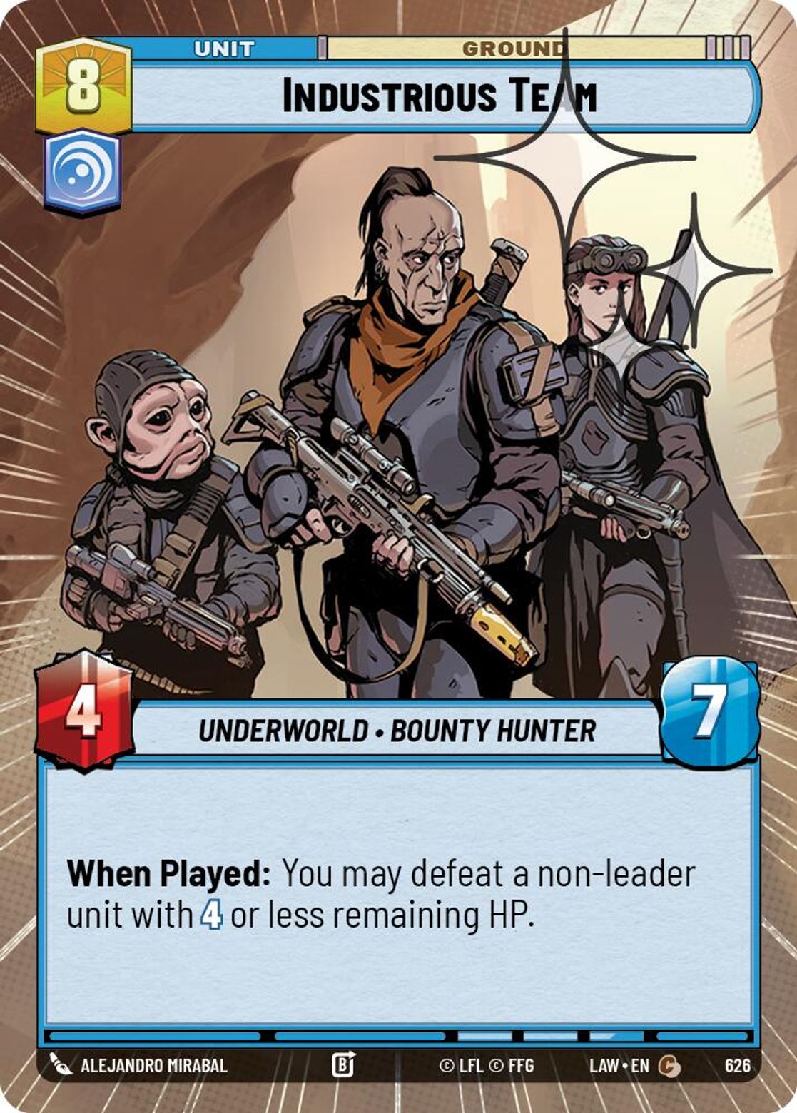 Industrious Team #626/264 from A Lawless Time