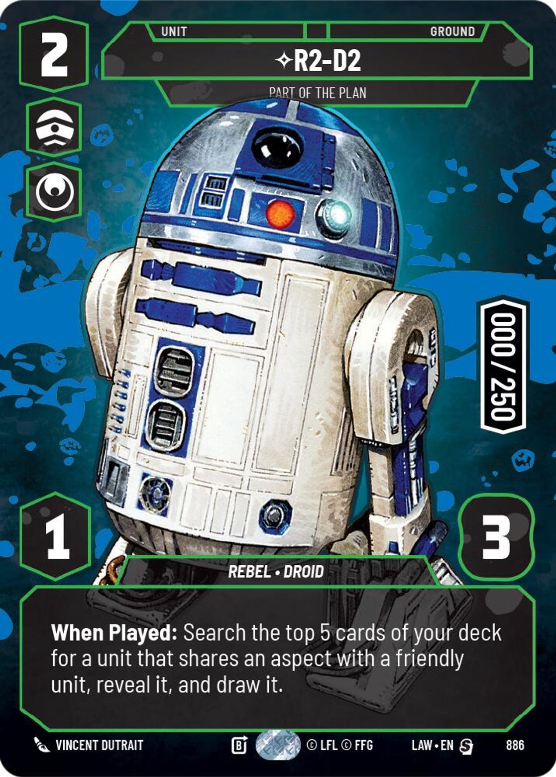 R2-D2 — Part of the Plan #886/264 from A Lawless Time