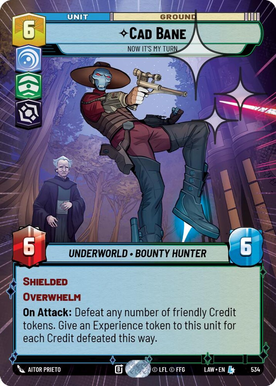 Cad Bane — Now it's My Turn #534/264 from A Lawless Time
