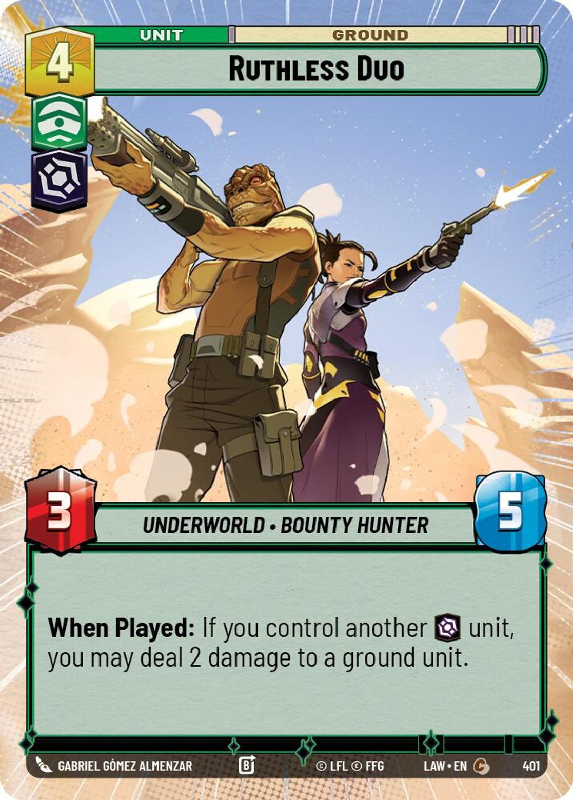 Ruthless Duo #401/264 from A Lawless Time