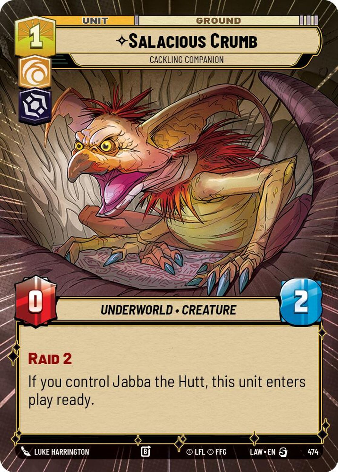 Salacious Crumb — Cackling Companion #474/264 from A Lawless Time