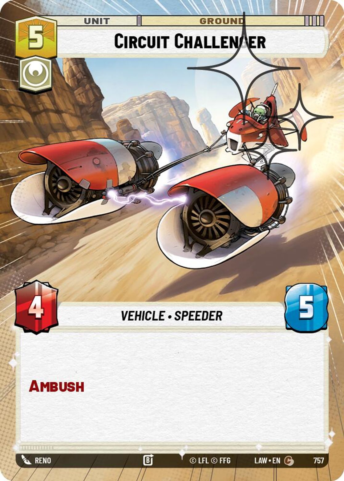 Circuit Challenger #757/264 from A Lawless Time