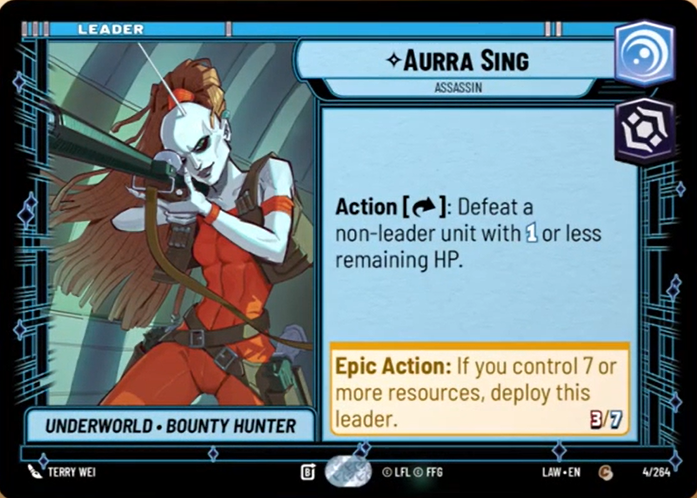 Aurra Sing — Assassin #004/264 from A Lawless Time