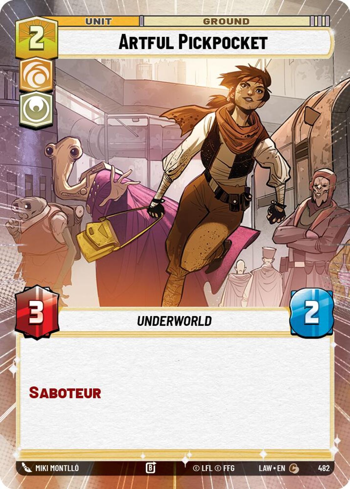 Artful Pickpocket #482/264 from A Lawless Time
