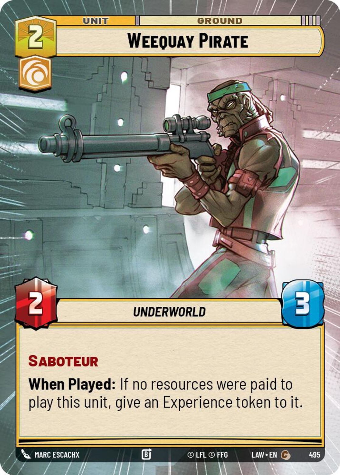 Weequay Pirate #495/264 from A Lawless Time