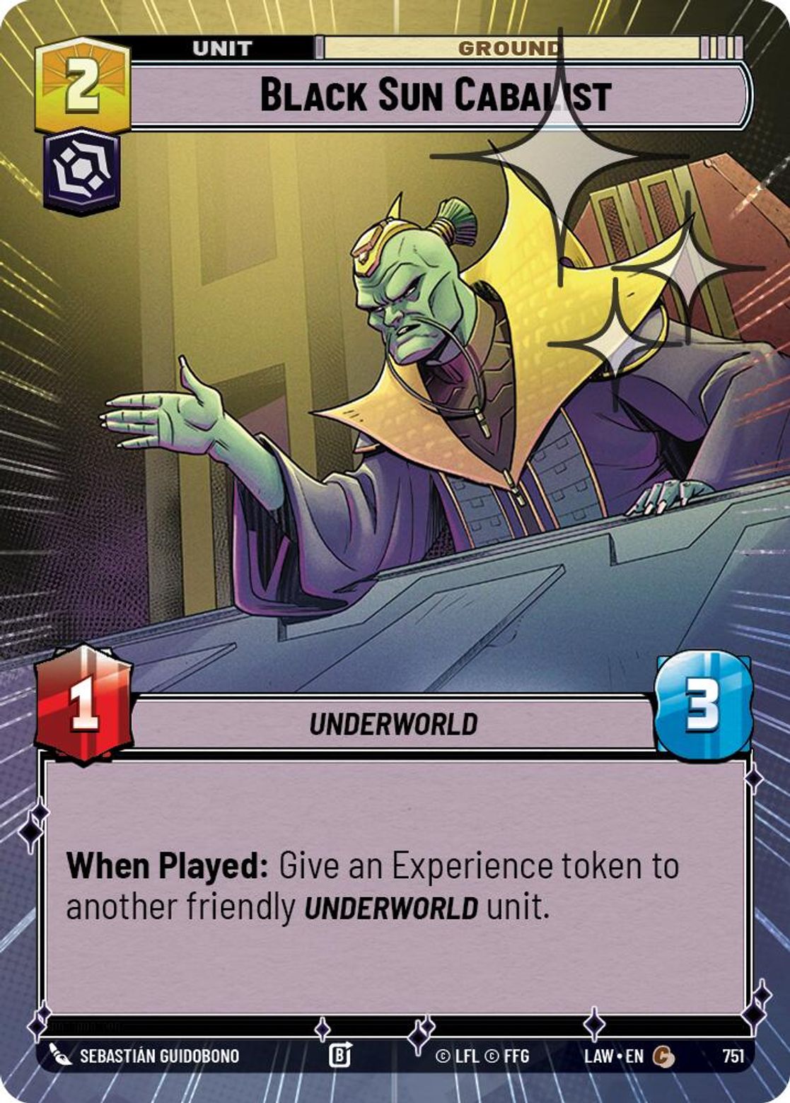 Black Sun Cabalist #751/264 from A Lawless Time