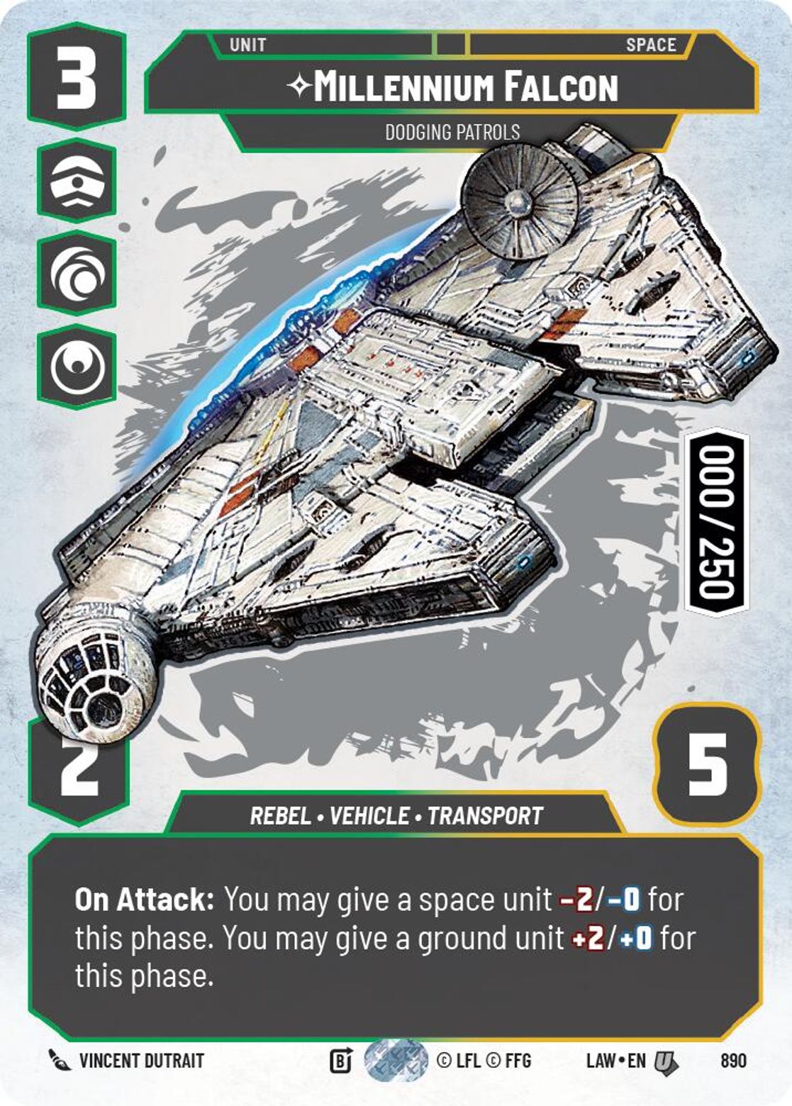 Millennium Falcon — Dodging Patrols #890/264 from A Lawless Time