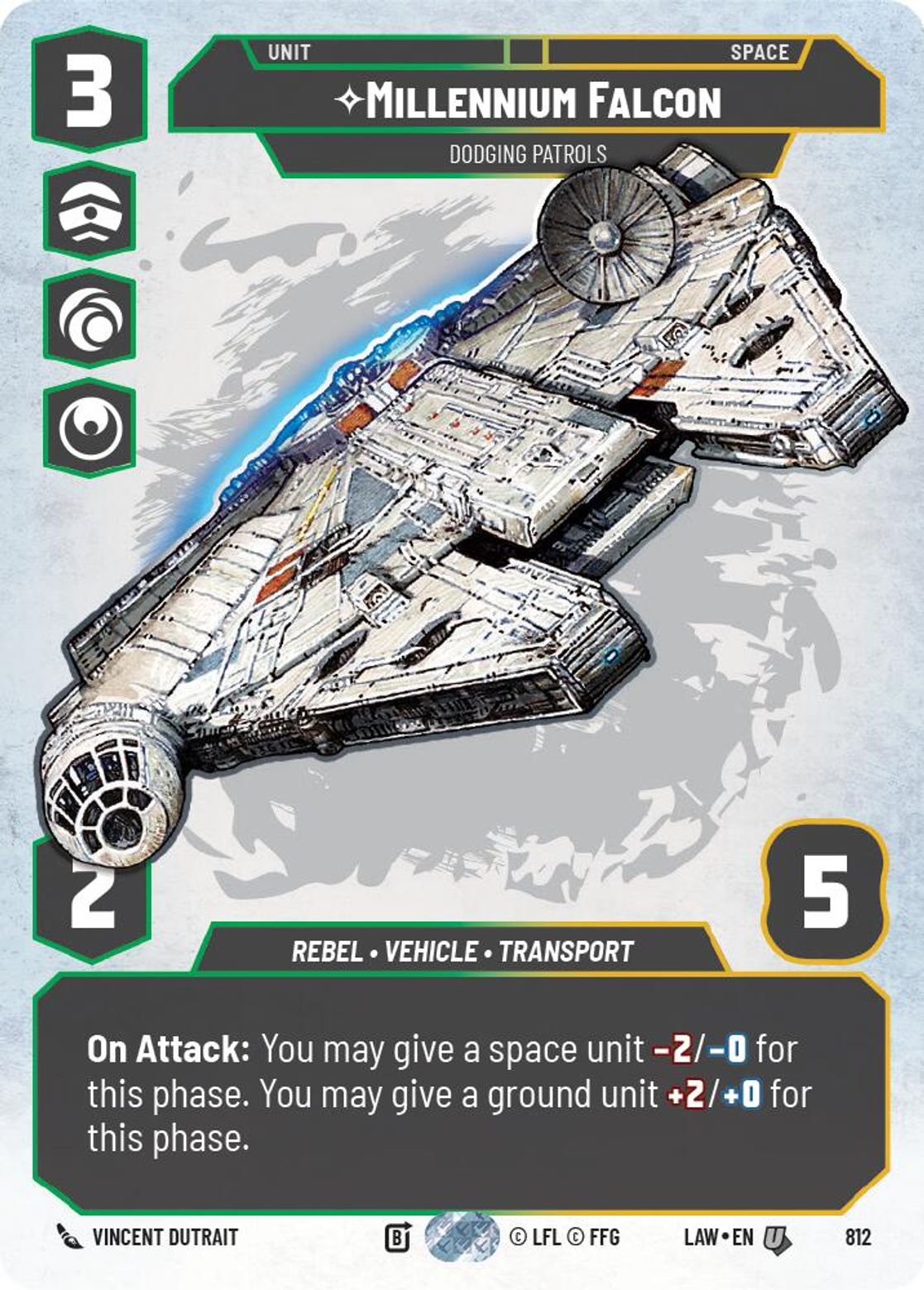 Millennium Falcon — Dodging Patrols #812/264 from A Lawless Time
