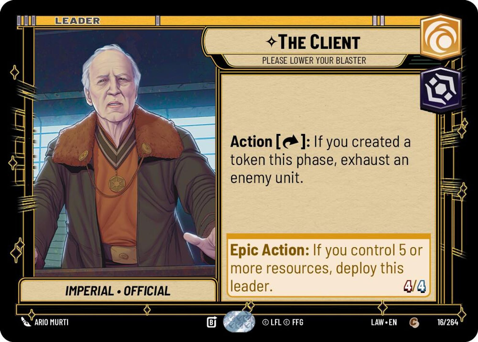 The Client — Please Lower Your Blaster #016/264 from A Lawless Time