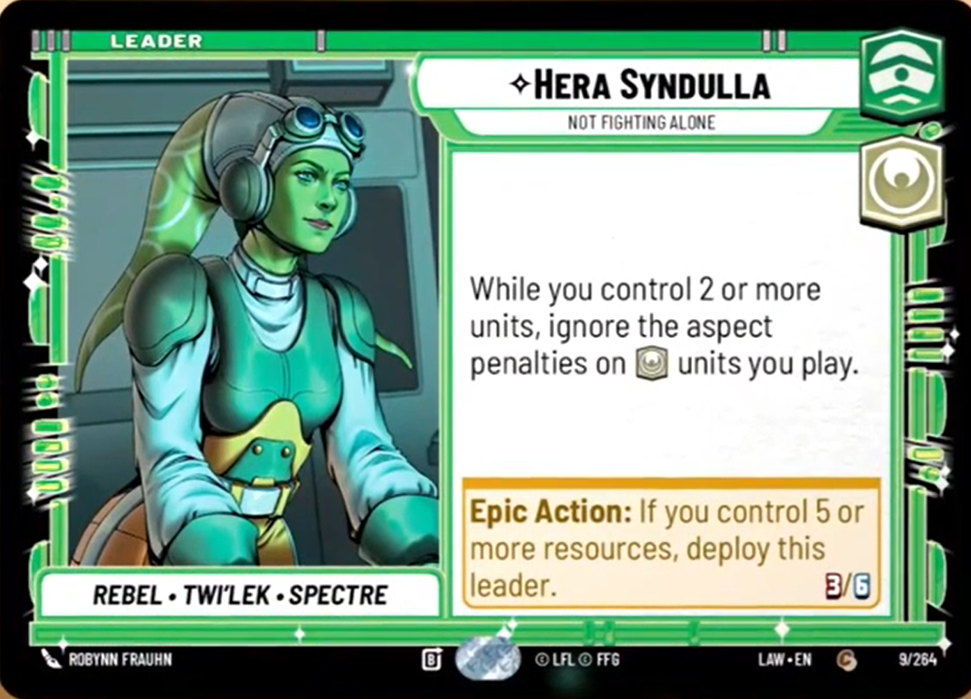 Hera Syndulla — Not Fighting Alone #009/264 from A Lawless Time