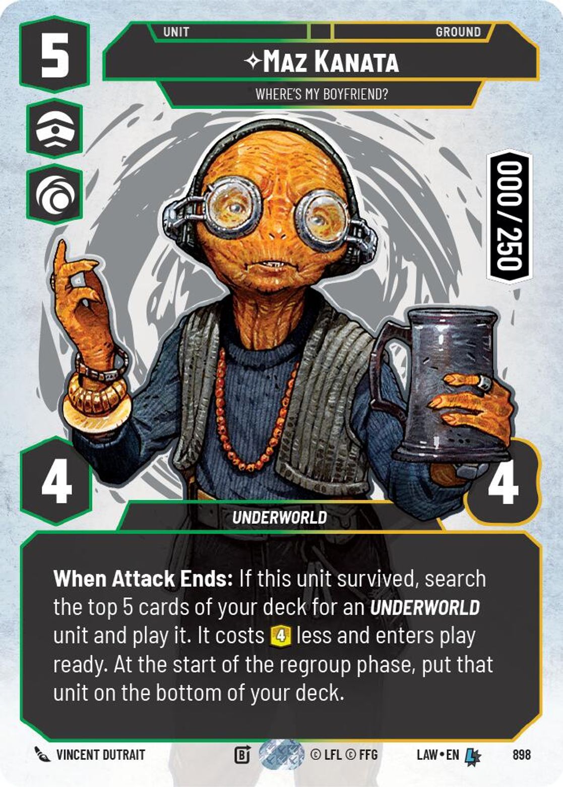 Maz Kanata — Where's My Boyfriend? #898/264 from A Lawless Time