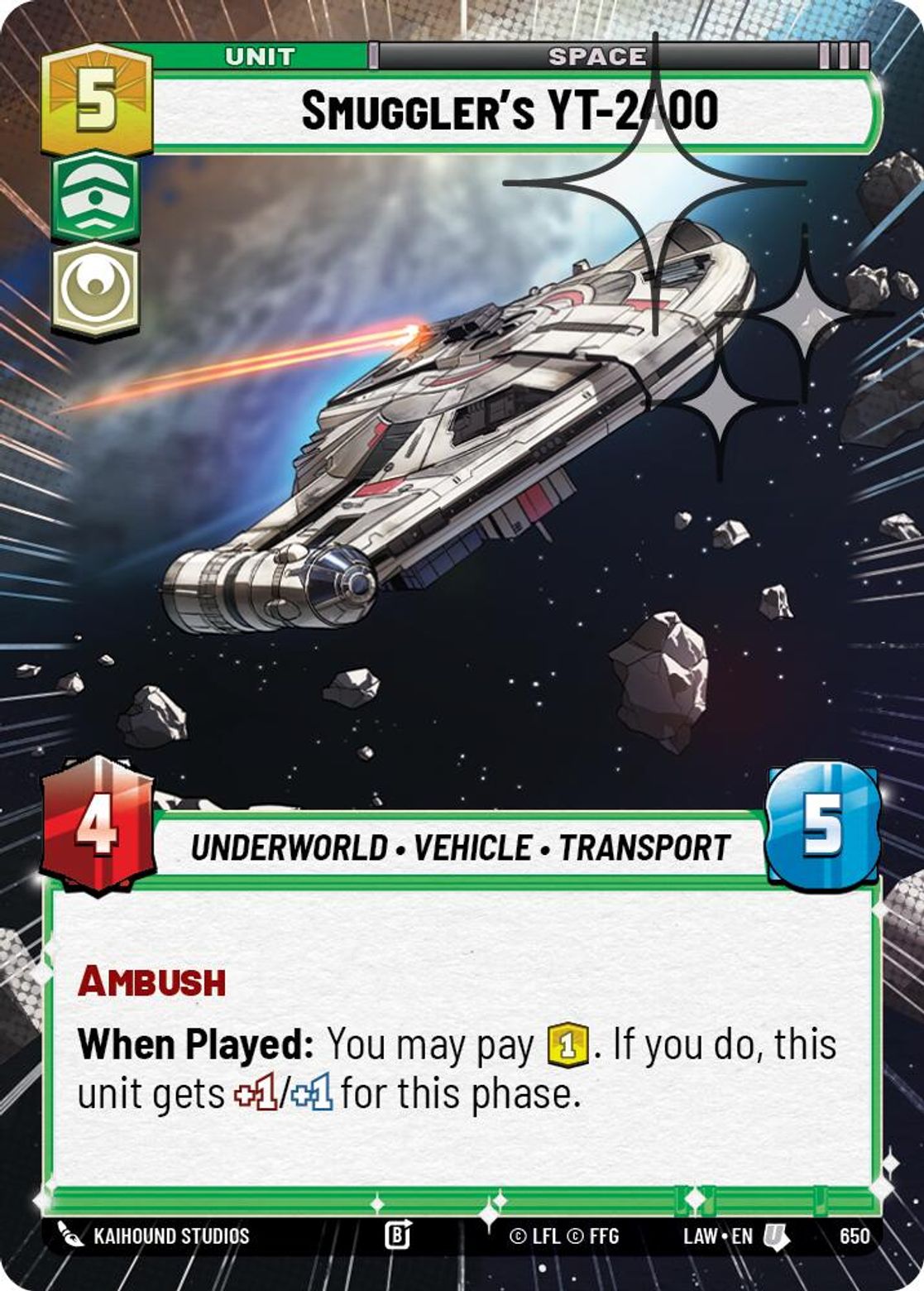 Smuggler's YT-2400 #650/264 from A Lawless Time
