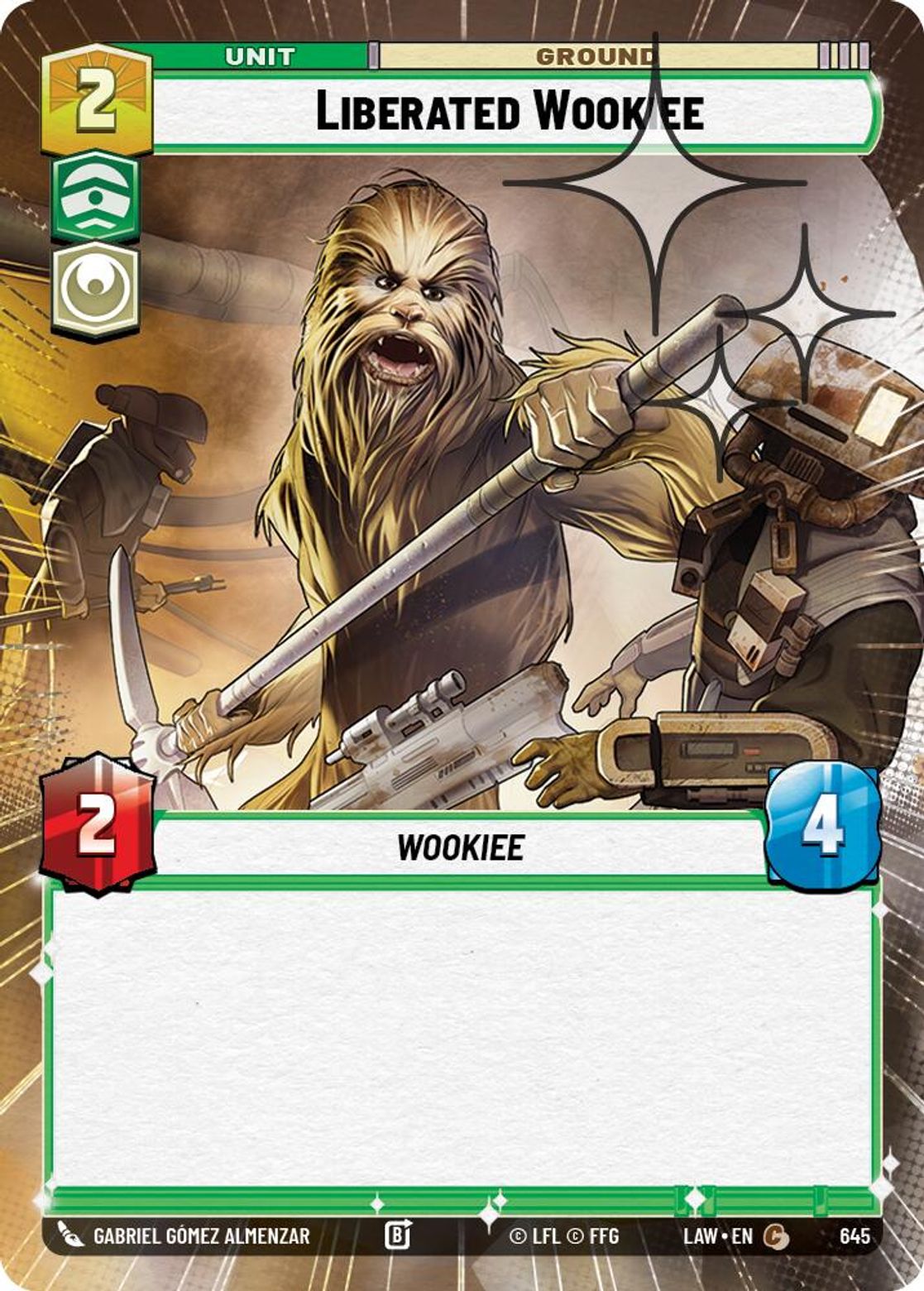Liberated Wookiee #645/264 from A Lawless Time