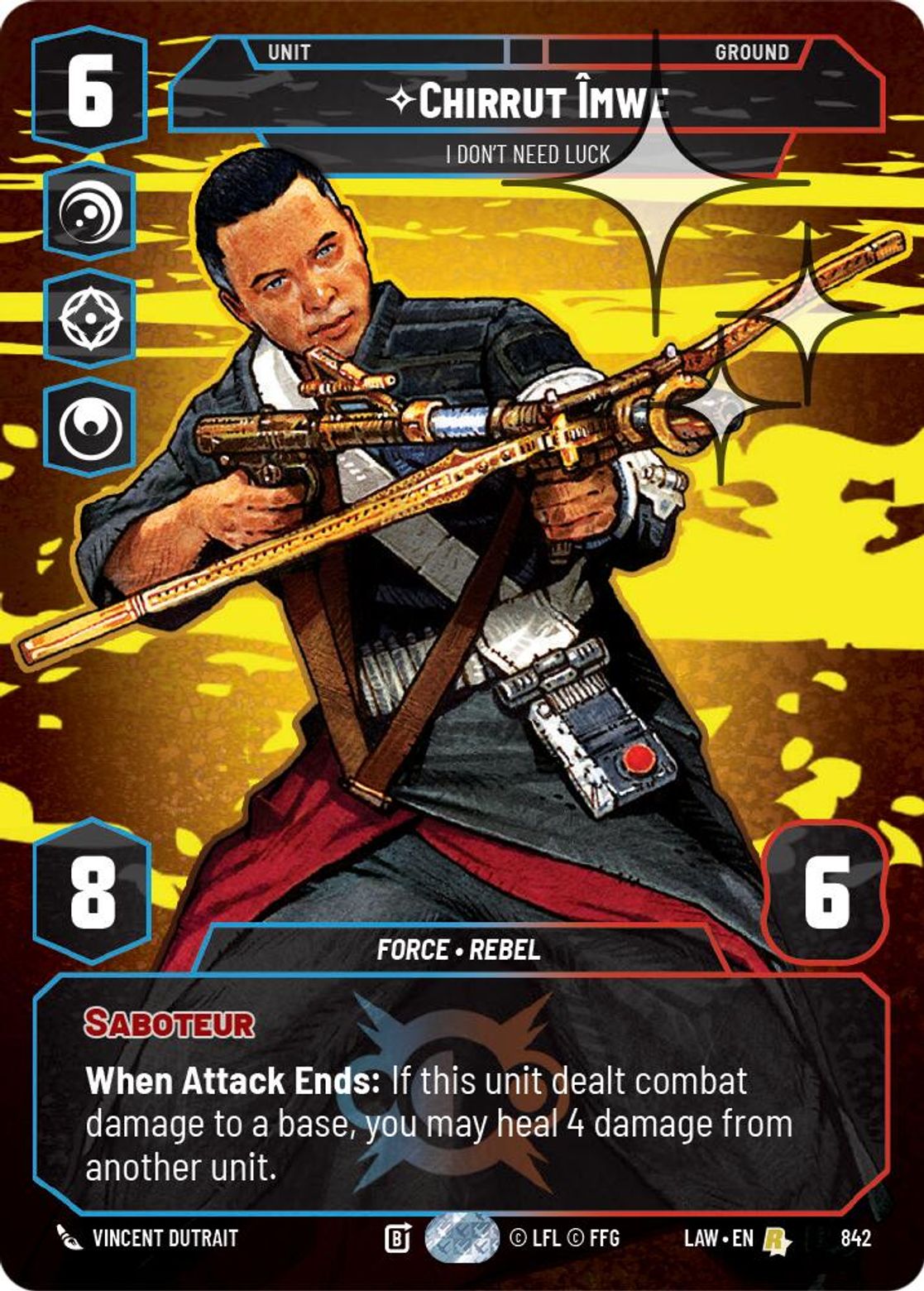 Chirrut Îmwe — I Don't Need Luck #842/264 from A Lawless Time