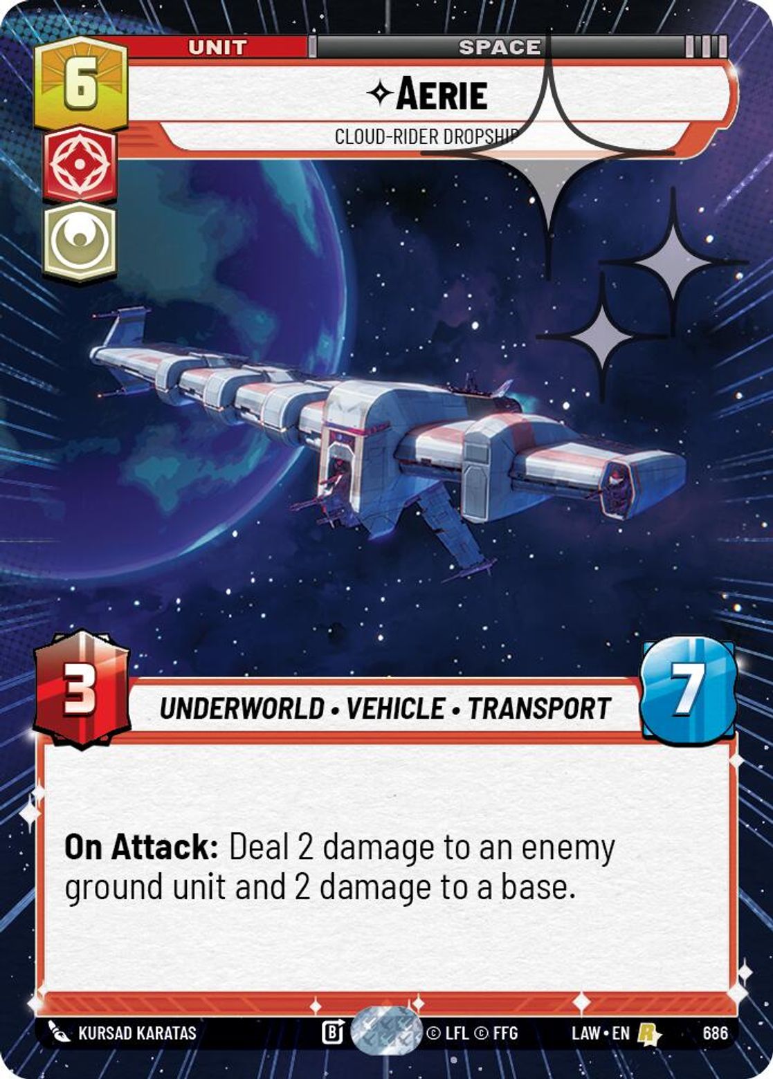 Aerie — Cloud-Rider Dropship #686/264 from A Lawless Time